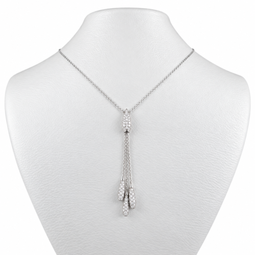 18K White Gold and Diamond Necklace
