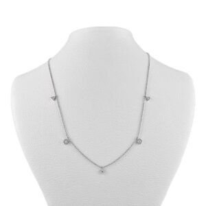 18-Karat White Gold Diamond Necklace