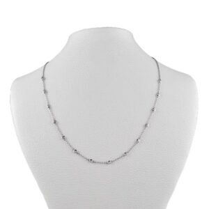 18-Karat White Gold Necklace With Diamonds