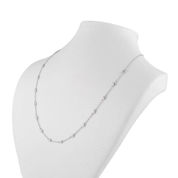 18-Karat White Gold Necklace With Diamonds - Image 3