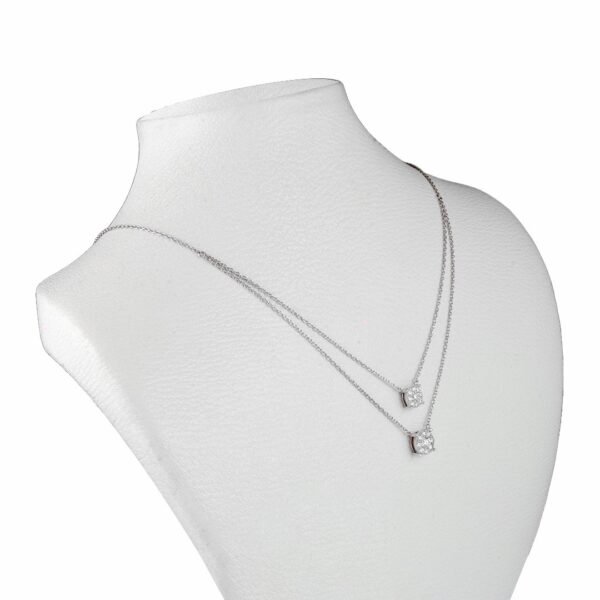 Celeste Whisper Diamond Necklace in 18K White Gold - Image 2