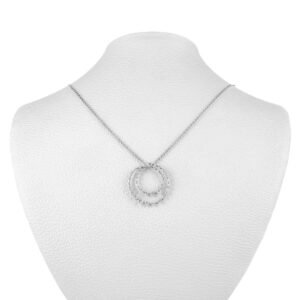 Elegant 18k White Gold Diamond Necklace