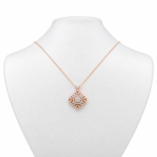 two-tone diamond necklace