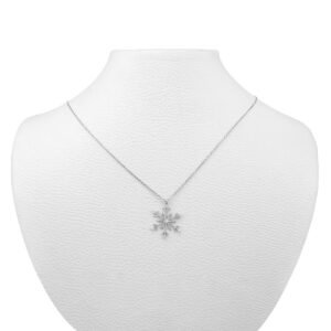 18K White Gold Diamond Necklace with VS1-G Diamonds