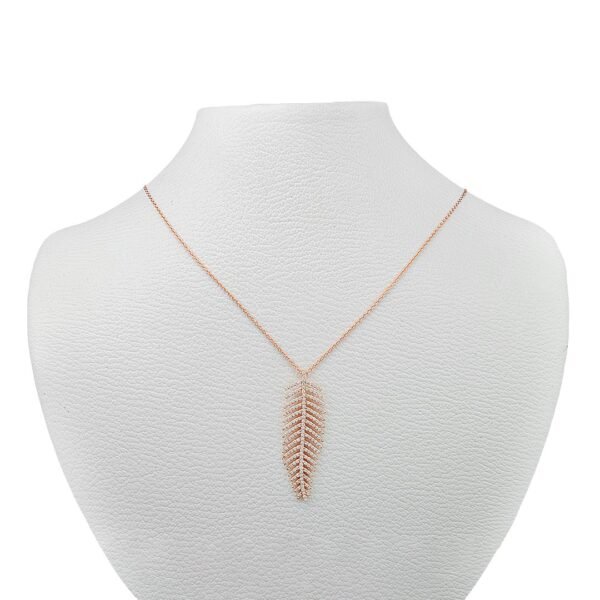 18K Rose Gold Diamond Necklace with VS1-G Diamonds