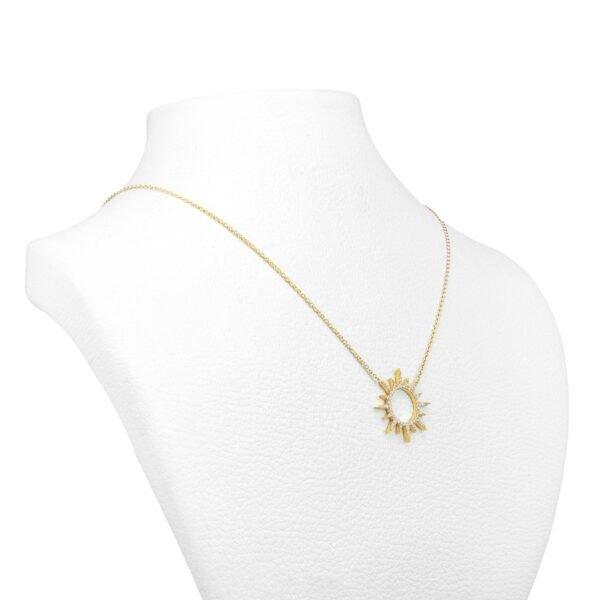 18K Yellow Gold Diamond Necklace with 64 VS1-G Diamonds - Image 3