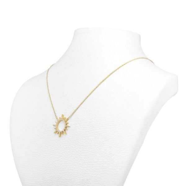 18K Yellow Gold Diamond Necklace with 64 VS1-G Diamonds - Image 2