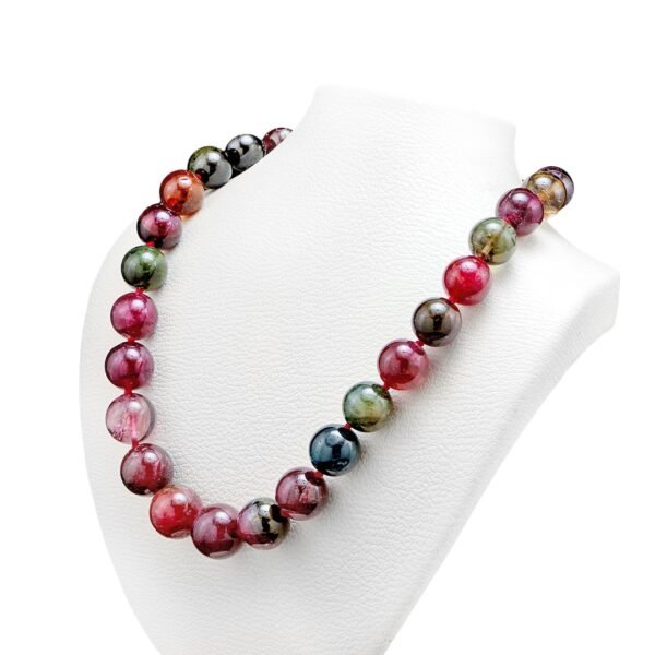 18K Yellow Gold Natural Tourmaline Necklace - Image 2