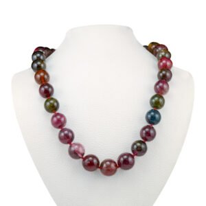 18K Yellow Gold Natural Tourmaline Necklace