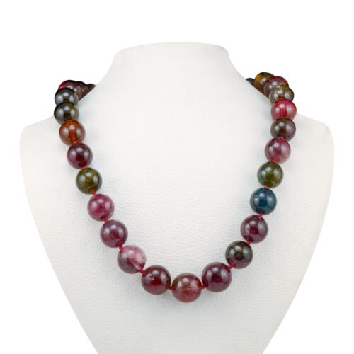 18K Yellow Gold Natural Tourmaline Necklace