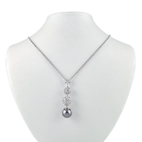 Tahitian Pearl Diamond Pendant