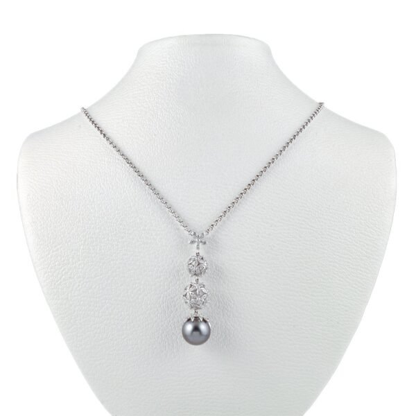 Tahitian Pearl Diamond Pendant