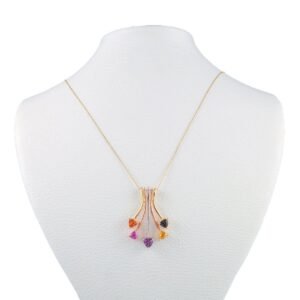 18K Gold and Sapphire Pendant