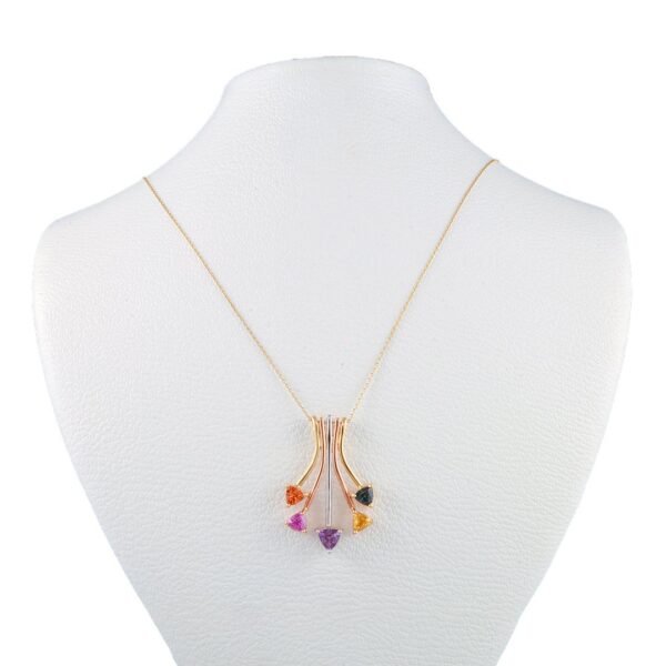 18K Gold and Sapphire Pendant