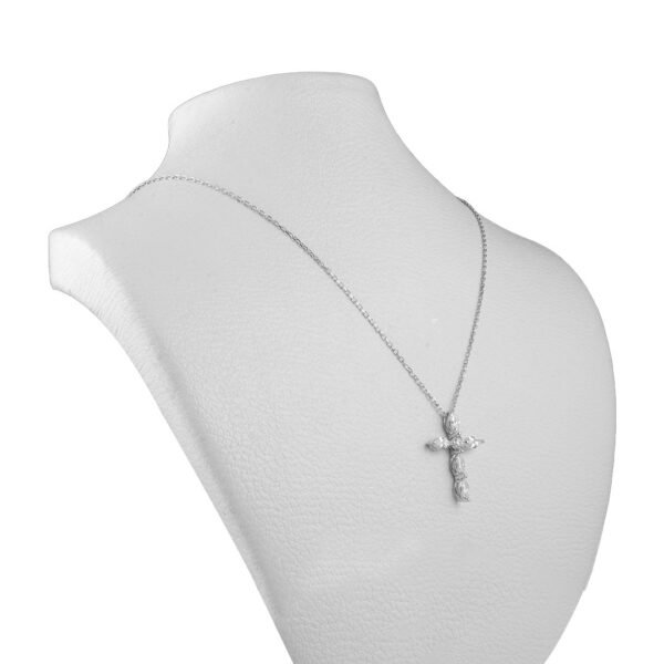 Elegant White Gold and Diamond Pendant - Image 2