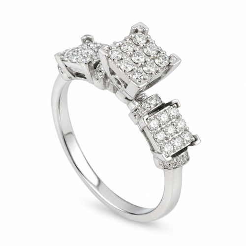 18K White Gold Diamond Solitaire