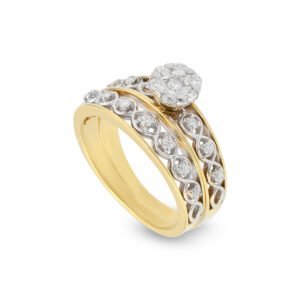 Two-Tone Gold and Diamond Set