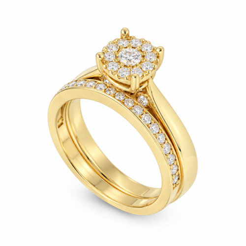 18K Yellow Gold Solitaire Ring