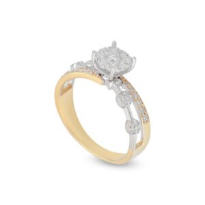 18k yellow and white gold