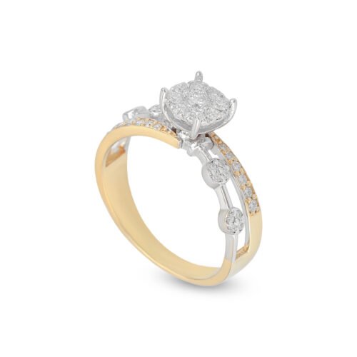 18k yellow and white gold