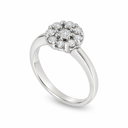 White Gold Diamond Solitaire Ring