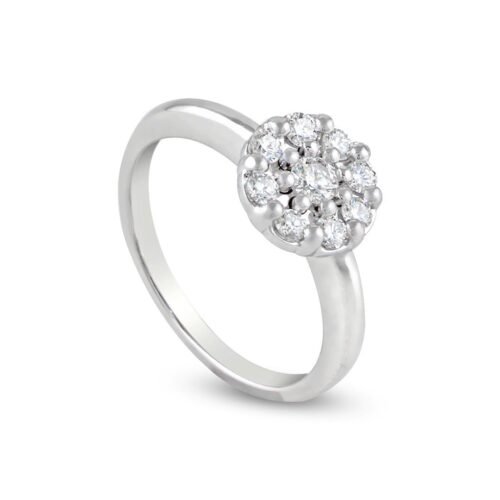 White Gold Diamond Solitaire Ring