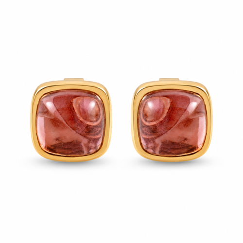 18k yellow gold tourmaline stud earrings