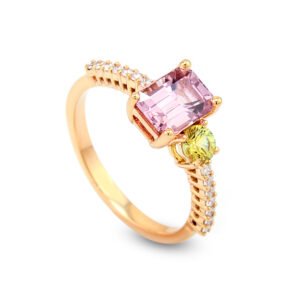 Golden Eclipse Sapphire Ring