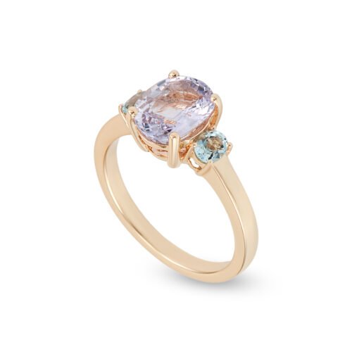 Sunlit Azure Ring