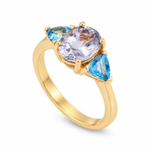 Golden Tide Sapphire Ring