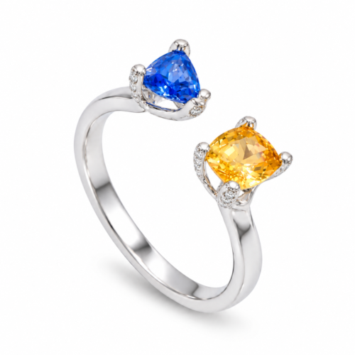 Celestial Duo Sapphire Ring