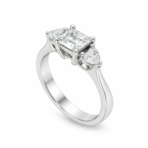 Gold and Diamond Solitaire Ring