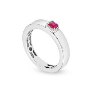 gold diamond and ruby ring