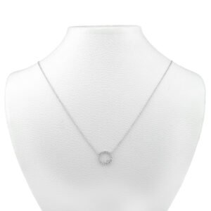 18k white gold diamond necklace