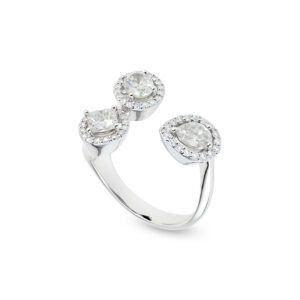 18k white gold diamond ring