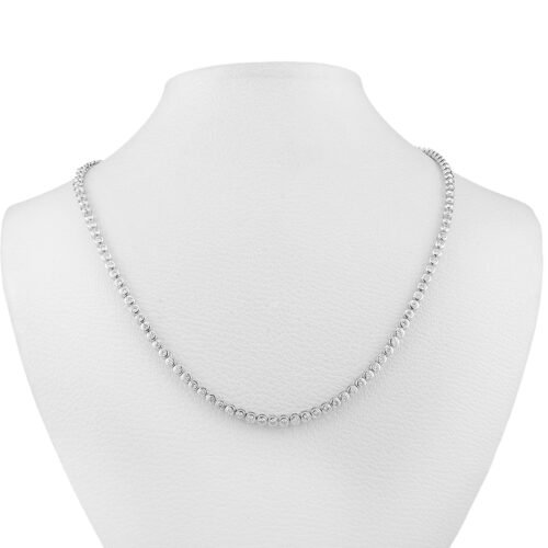 18k white gold diamond necklace
