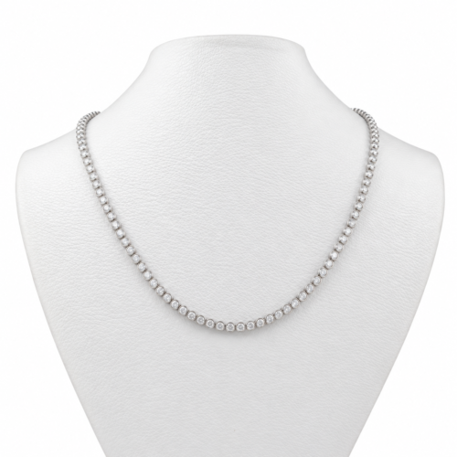 18k white gold diamond necklace