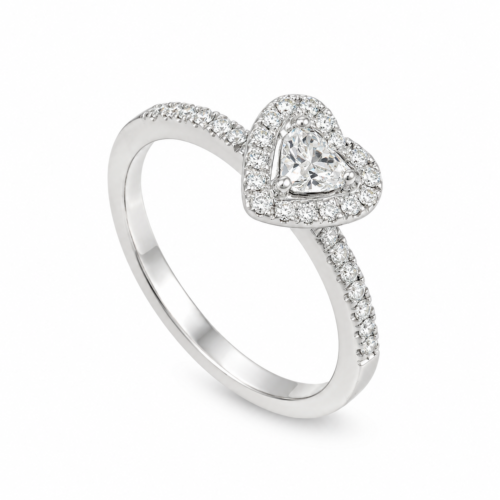 18k white gold diamond solitaire