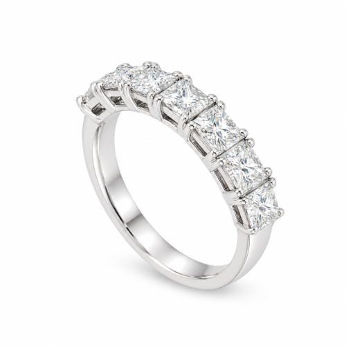 princess cut diamond band
