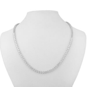 18k white gold diamond necklace