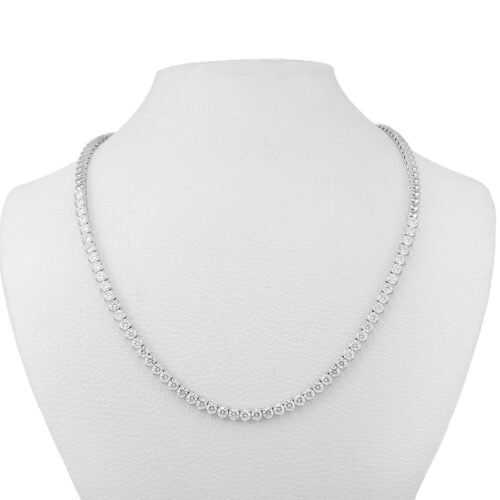 18k white gold diamond necklace