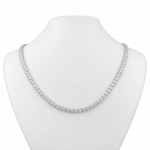 18k white gold diamond necklace