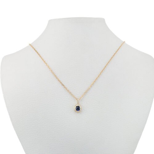 sapphire diamond pendant