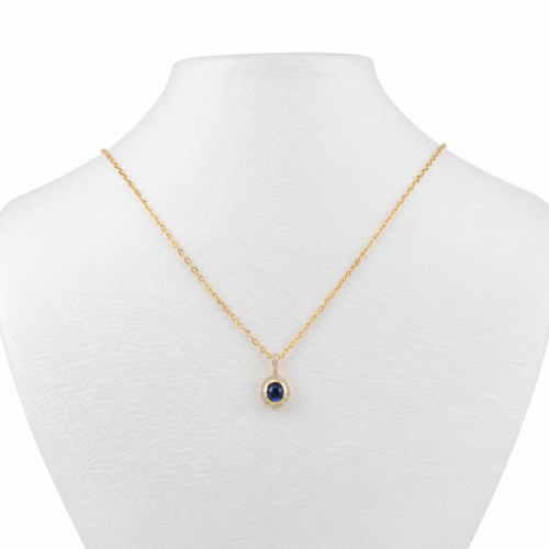 sapphire diamond pendant