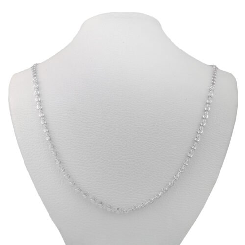 18k white gold diamond necklace