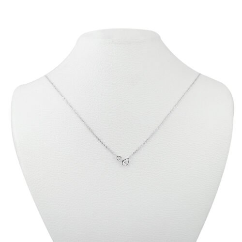 18k white gold diamond necklace