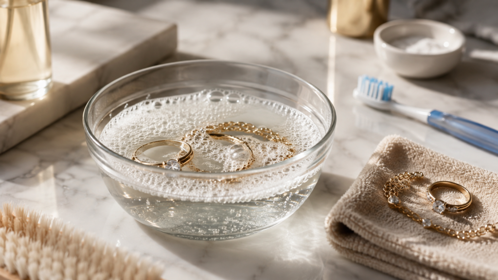 cleaning jewelry at home