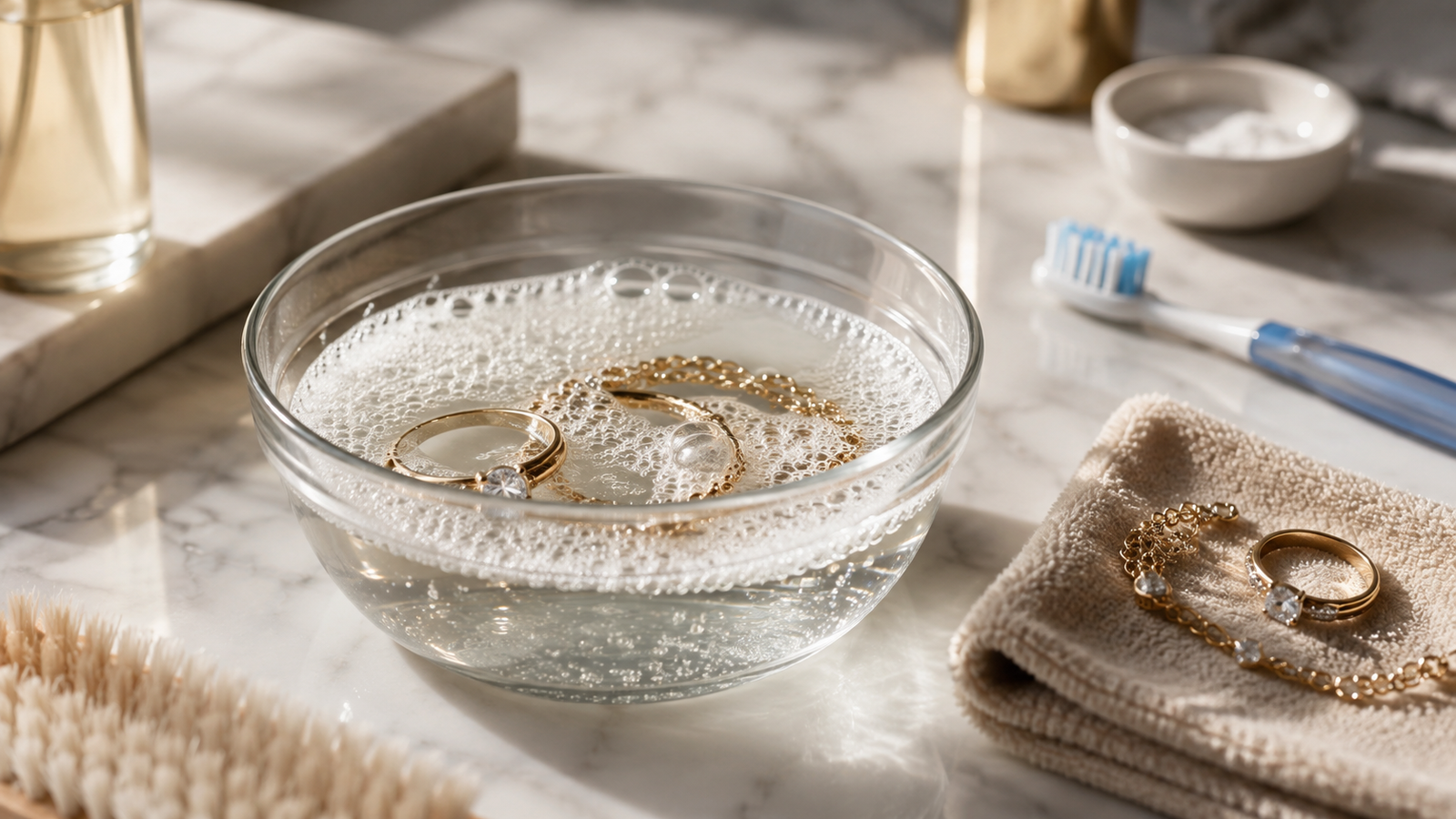 cleaning jewelry at home